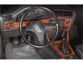 Car accessories BMW 3 Series E30 1982—1994 3D Interior Dashboard Trim Kit Dash Trim Dekor 11-Parts