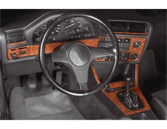BMW 3 Series E30 1982—1994 3D Interior Dashboard Trim Kit Dash Trim Dekor 11-Parts