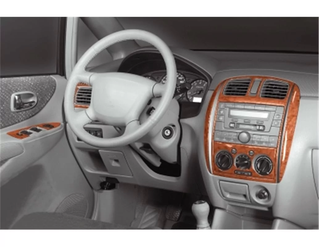 Mazda Premacy 06.99-12.04 Kit de garniture de tableau de bord intérieur 3D Dash Trim Dekor 13-Parts - 1