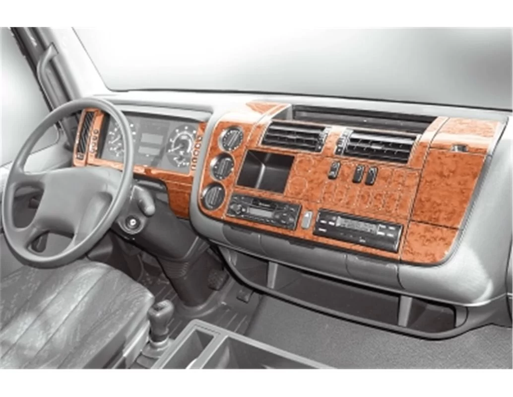 Mercedes Atego-Axor 12.01-10.04 Kit de décoration intérieure 3D pour tableau de bord Dash Trim Dekor 51-Parts - 1