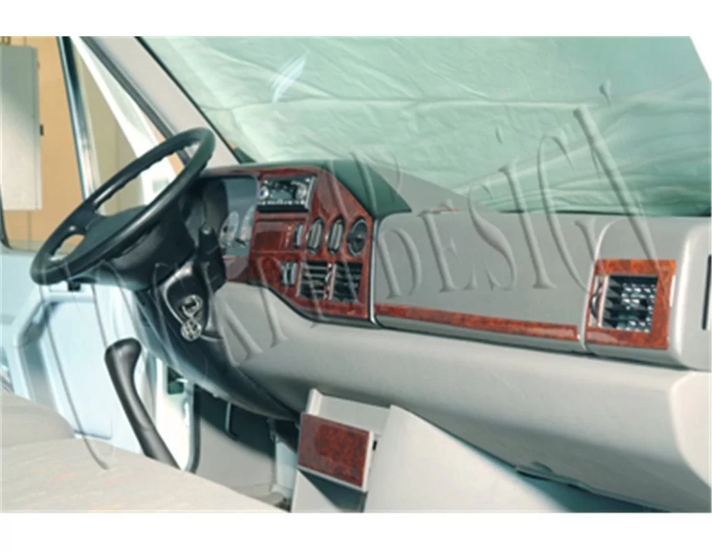 Mercedes Sprinter W901 03.95-01.00 Kit de garniture de tableau de bord intérieur 3D Dash Trim Dekor 17-Parts - 1