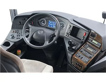 Mercedes Travego 01.2011 Kit de garniture de tableau de bord intérieur 3D Dash Trim Dekor 47-Parts - 1
