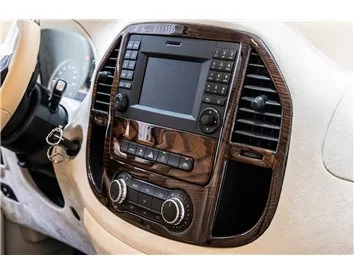 Mercedes Vito W447 01.2015 Inleg dashboard Interieurset aansluitend en pasgemaakt op he 21 -Teile - 7