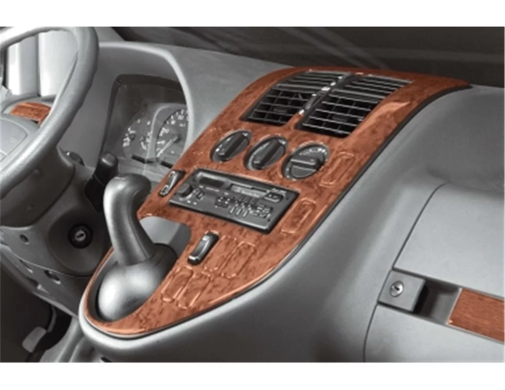 Mercedes Vito W638 V-Klasse 02.96-02.99 Kit de garniture de tableau de bord intérieur 3D Dash Trim Dekor 40-Parts - 1