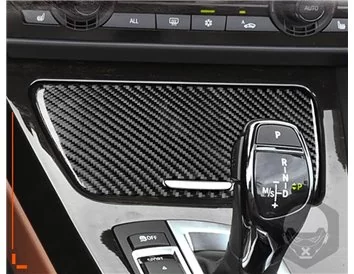 BMW Série 6 F12 F13 2011-2017 Kit de garniture de tableau de bord intérieur 3D Dash Trim Dekor 46-Parts - 2