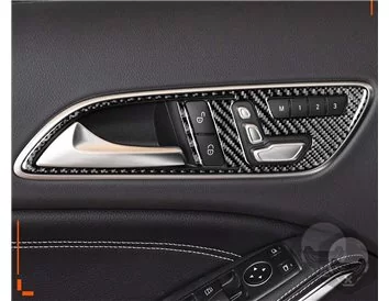 Mercedes-Benz Classe CLA 2014-2017 Kit de garniture de tableau de bord intérieur 3D Dash Trim Dekor 22-Parts - 5