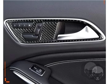 Mercedes-Benz Classe CLA 2014-2017 Kit de garniture de tableau de bord intérieur 3D Dash Trim Dekor 46-Parts - 13