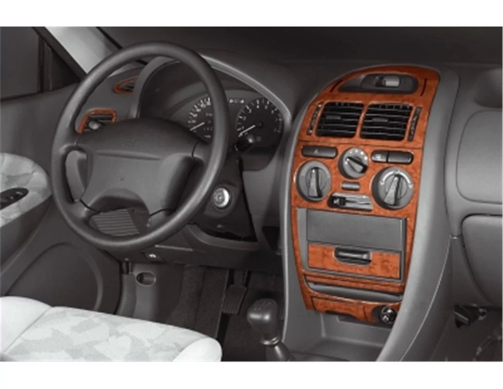 Mitsubishi Carisma 08.95-06.99 3D Interior Dashboard Trim Kit Dash Trim Dekor 19-Parts - 1