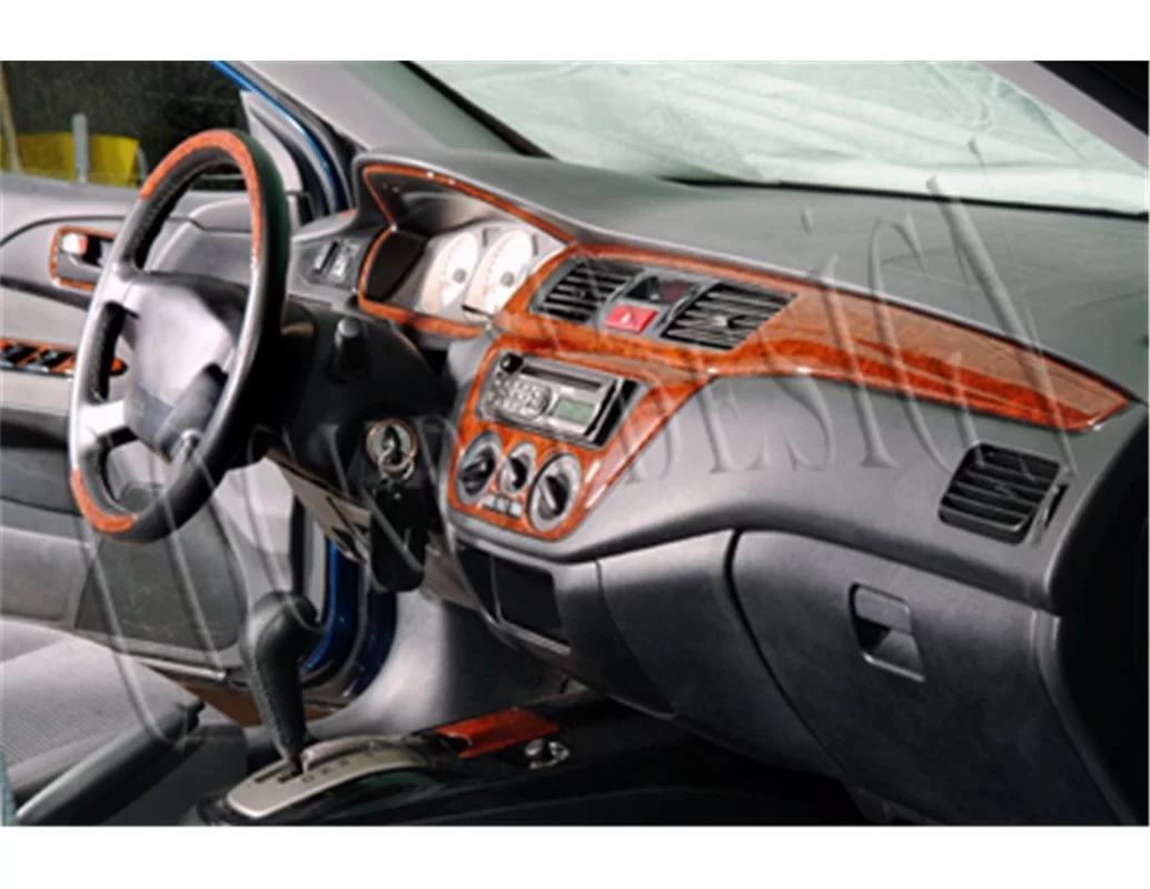 Mitsubishi Colt-Lancer 01.2002 3D Interior Dashboard Trim Kit Dash Trim Dekor 23-Parts - 1