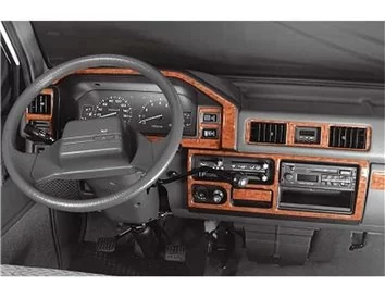Mitsubishi L 300 08.1988 3D Interior Dashboard Trim Kit Dash Trim Dekor 16-Parts - 1