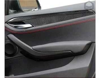 Car accessories BMW X1 F48 ab 2015 3D Interior Dashboard Trim Kit Dash Trim Dekor 4-Parts