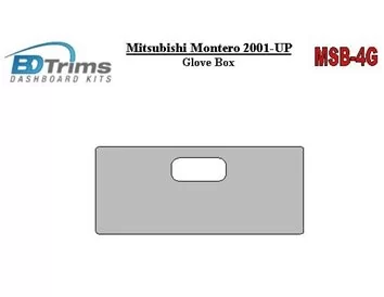 Mitsubishi Pajero/Montero 2000-2006 glowe-box Interior BD Dash Trim Kit - 1
