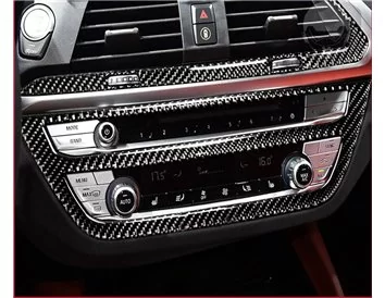 BMW X3 F25 2010–2017 Kit de garniture de tableau de bord intérieur 3D Dash Trim Dekor 54-Parts