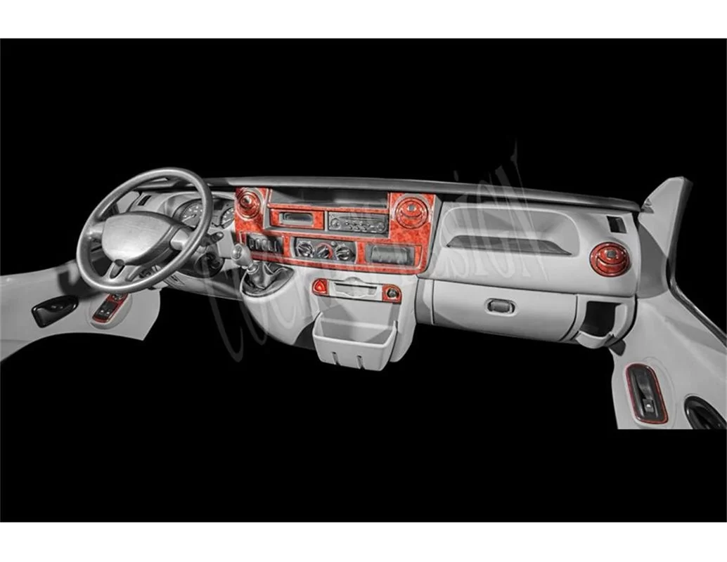 Nissan Interstar 01.2003 3D Interior Dashboard Trim Kit Dash Trim Dekor 28-Parts - 1