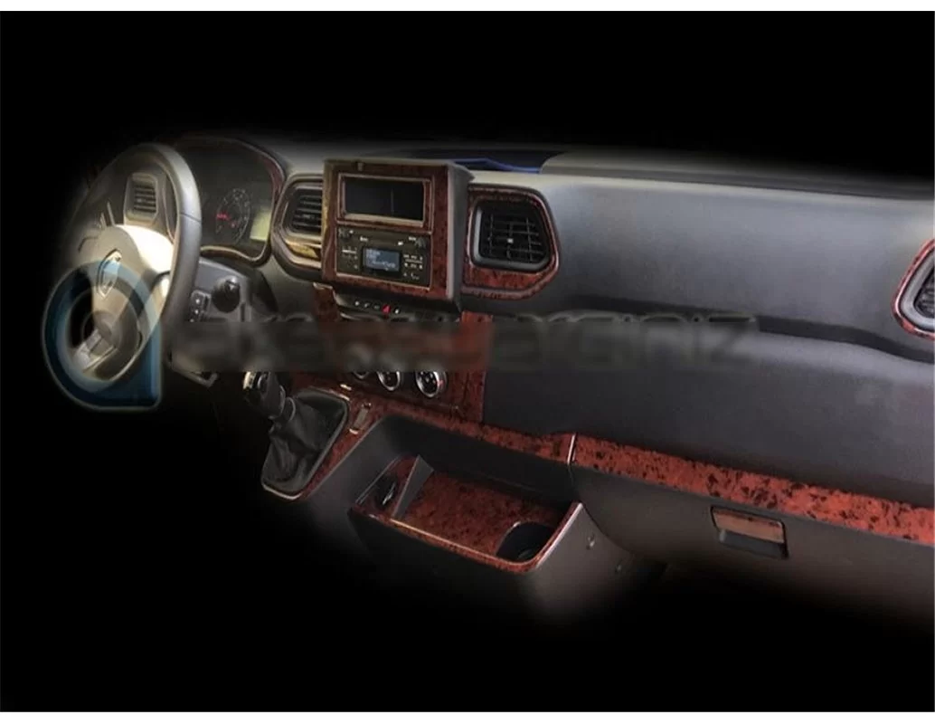 Nissan NV400 from 2019 3D Interior Dashboard Trim Kit Dash Trim Dekor 24-Parts - 1