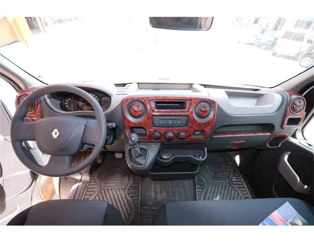 Opel Movano 01.2010 3D Interior Dashboard Trim Kit Dash Trim Dekor 23-Parts - 1
