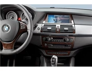 BMW X6 E71 2008-2014 Inleg dashboard Interieurset aansluitend en pasgemaakt op he 41 -Teile - 1