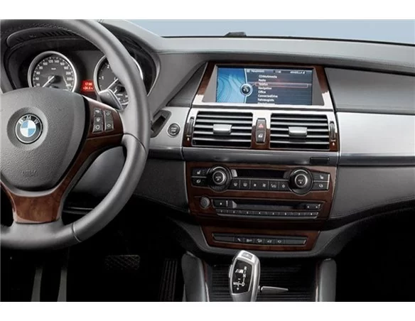 BMW X6 E71 2008-2014 3D Interior Dashboard Trim Kit Dash Trim Dekor 41-Parts