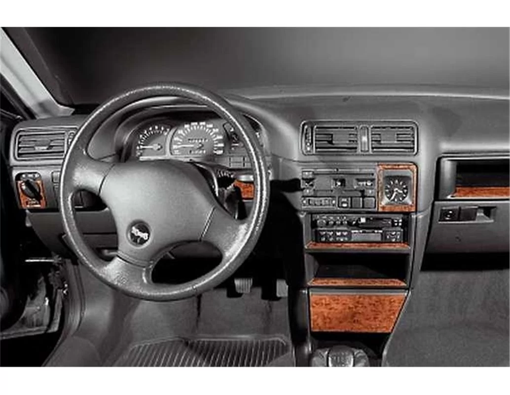 Opel Vectra A 09.87-07.95 Kit de garniture de tableau de bord intérieur 3D Dash Trim Dekor 12-Parts - 1