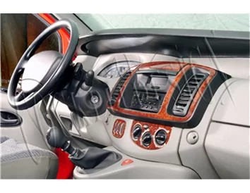 Opel Vivaro 01.01-12.06 3D Interior Dashboard Trim Kit Dash Trim Dekor 6-Parts - 1