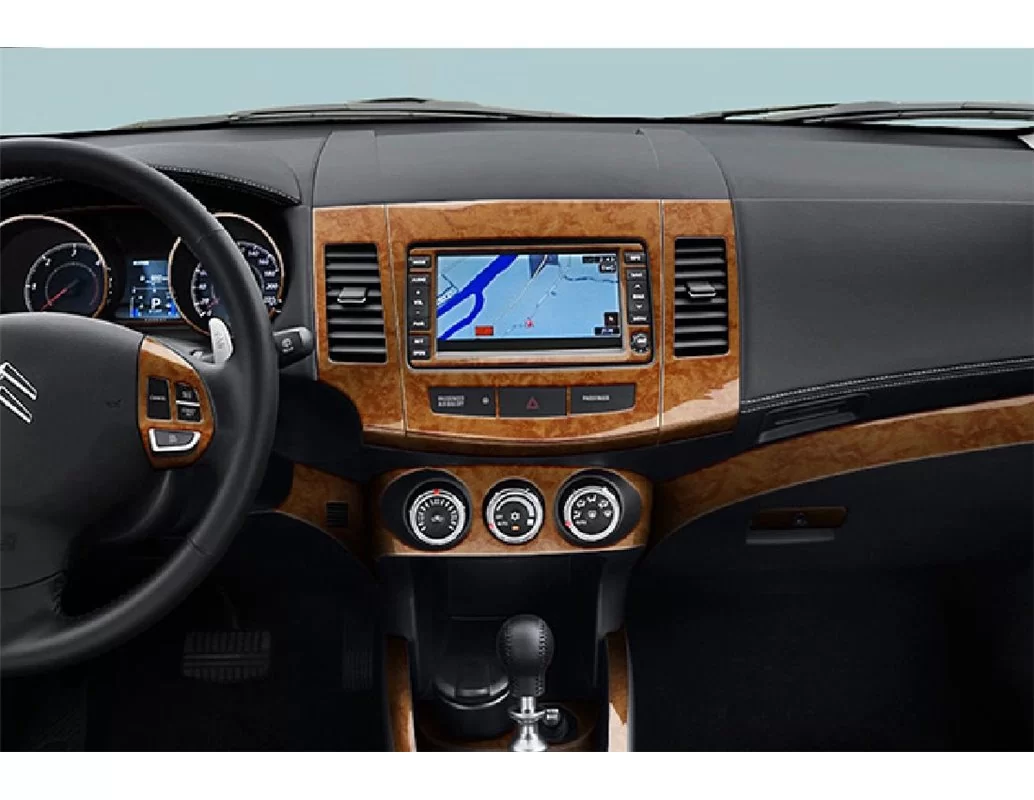 Peugeot 4007 2007–2013 3D Interior Dashboard Trim Kit Dash Trim Dekor 31-Parts - 1