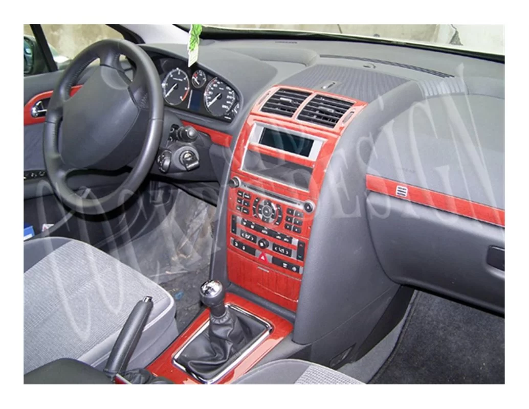 Peugeot 407 06.05-12.10 Kit de décoration intérieure 3D pour tableau de bord Dash Trim Dekor 11-Parts - 1