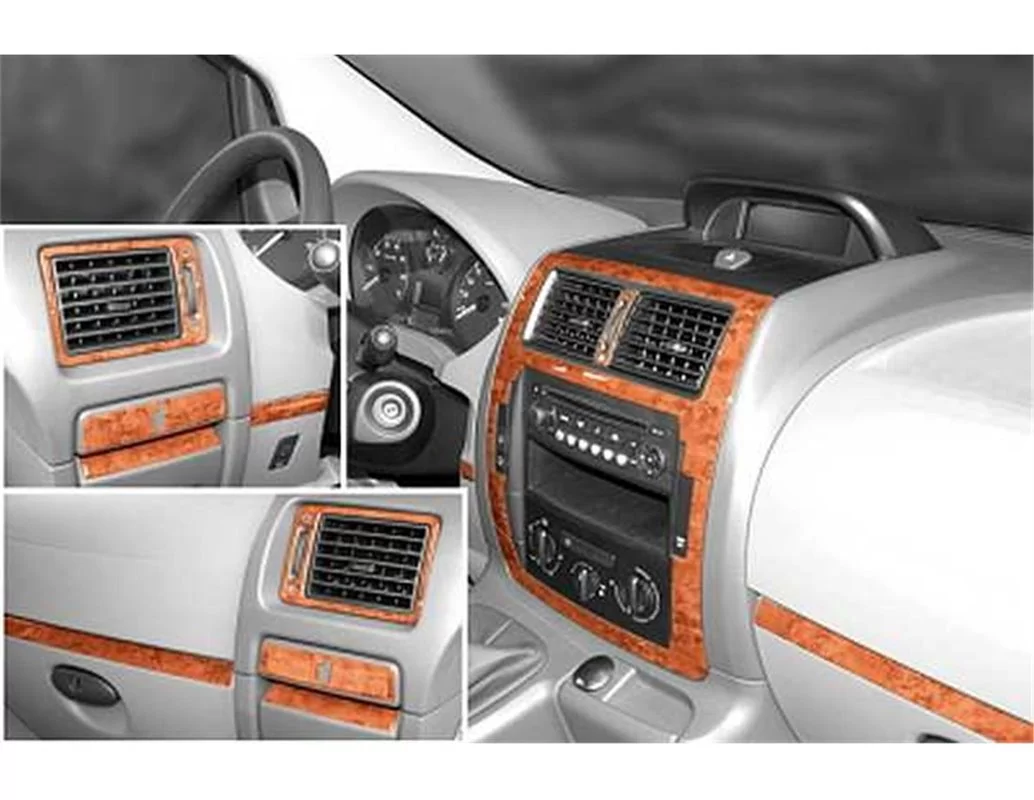 Peugeot Expert 01.2007 Kit de garnitures intérieures de tableau de bord 3D Dash Trim Dekor 12-Parts - 1