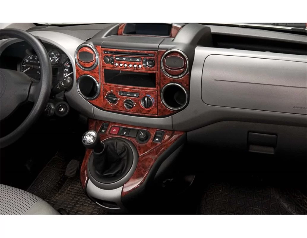 Peugeot Partner 08.2008 3D Interior Dashboard Trim Kit Dash Trim Dekor 40-Parts - 1