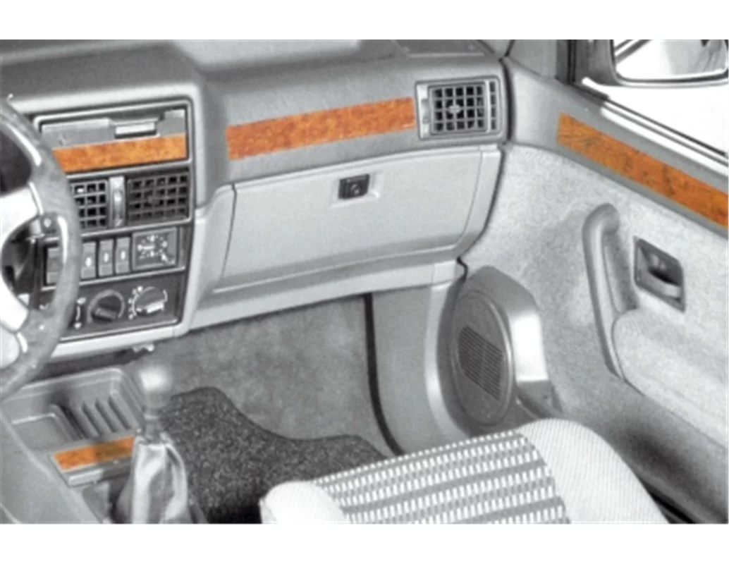 Renault 19 Europa 02.92-12.99 Kit de garnitures de tableau de bord intérieur 3D Dash Trim Dekor 20-Parts - 1