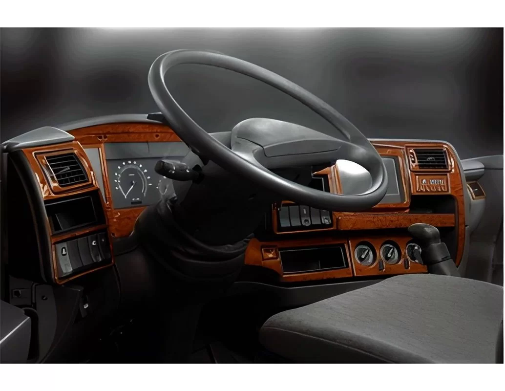 Renault Magnum 04.02-07.06 Kit de décoration intérieure 3D pour tableau de bord Dash Trim Dekor 27-Parts - 1