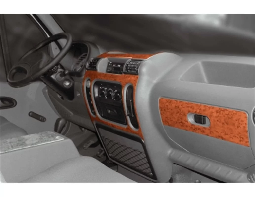 Renault Master 01.98-12.03 3D Interior Dashboard Trim Kit Dash Trim Dekor 6-Parts - 1
