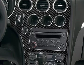 Car accessories Alfa Romeo Brera 2005-2011 3D Interior Dashboard Trim Kit Dash Trim Dekor 22-Parts
