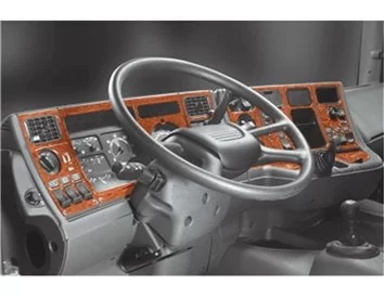 Scania Scania 4-Series 01.96-04.04 Kit de garniture de tableau de bord intérieur 3D Dash Trim Dekor 50-Parts - 1