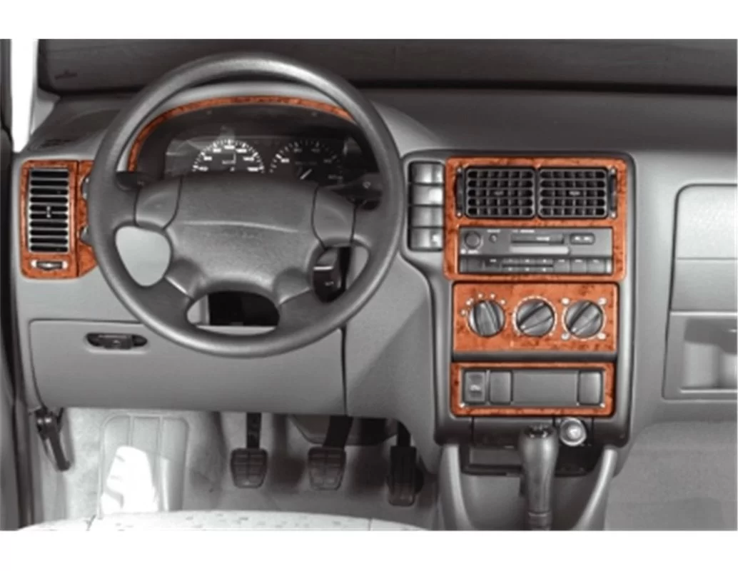 Seat Arosa 04.97-01.01 Inleg dashboard Interieurset aansluitend en pasgemaakt op he 10 -Teile - 1
