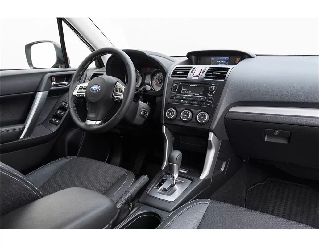 Subaru Forester 2014-2017 Inleg dashboard Interieurset aansluitend en pasgemaakt op he 28 -Teile - 1