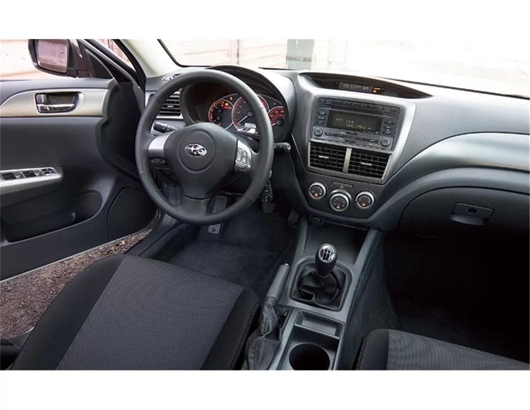 Subaru Impreza 01.2007 Kit de garniture de tableau de bord intérieur 3D Dash Trim Dekor 22-Parts - 1