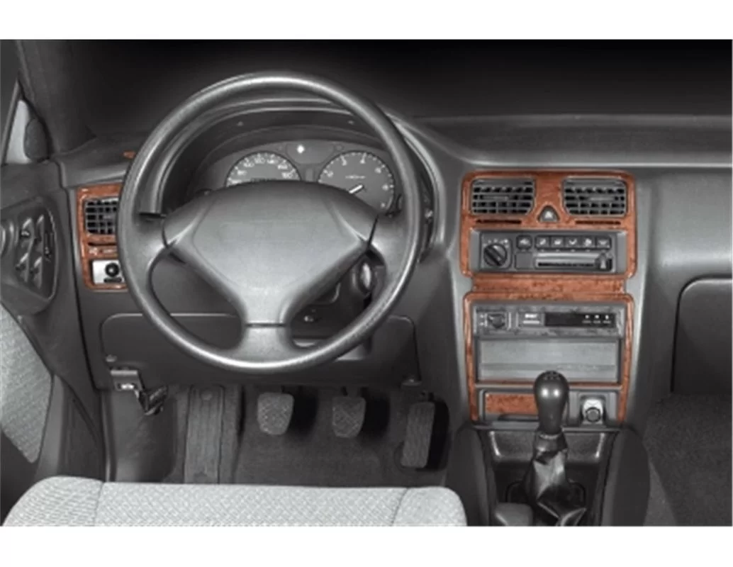 Subaru Legacy 05.94-03.99 Inleg dashboard Interieurset aansluitend en pasgemaakt op he 12 -Teile - 1