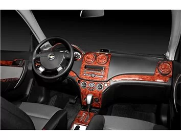 Car accessories Chevrolet Aveo 02.2006 3D Interior Dashboard Trim Kit Dash Trim Dekor 21-Parts