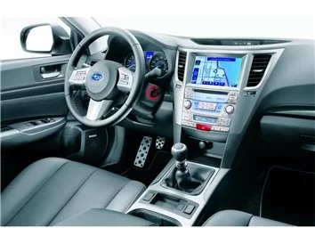 Subaru Legacy 2010-2014 Inleg dashboard Interieurset aansluitend en pasgemaakt op he 47 -Teile