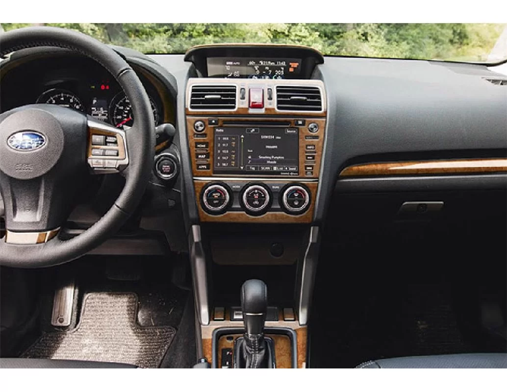 Subaru XV Crosstrek 2012-2017 Kit de garniture de tableau de bord intérieur 3D Dash Trim Dekor 51-Parts - 1