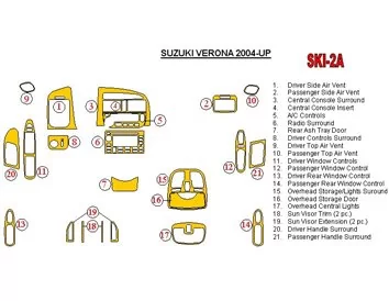 Suzuki Verona/Chevrolet Epica 2004-UP Kit de garniture de tableau de bord intérieur BD - 1