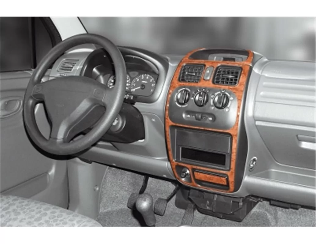 Suzuki Wagon R 10.00-12.02 Inleg dashboard Interieurset aansluitend en pasgemaakt op he 3 -Teile - 1