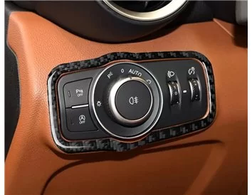 Car accessories Alfa Romeo 2015 Giulia 952 3D Interior Dashboard Trim Kit Dash Trim Dekor 33-Parts