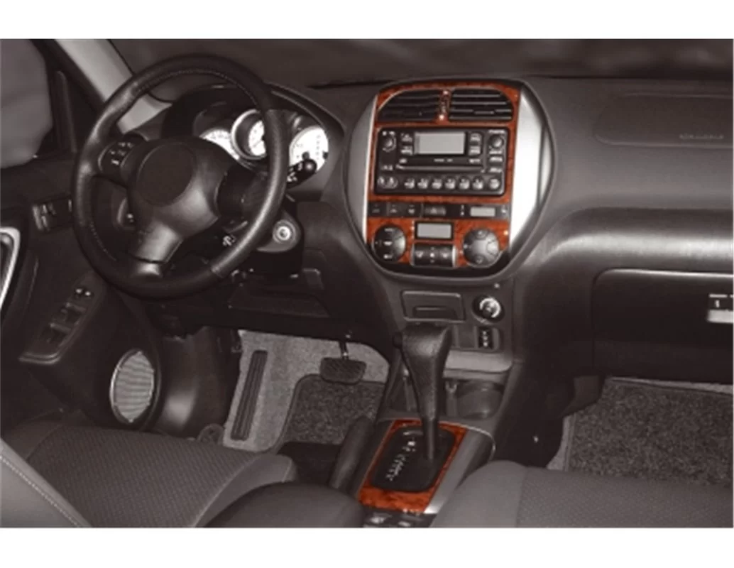 Toyota Rav 4 XA20 11.03-12.04 Inleg dashboard Interieurset aansluitend en pasgemaakt op he 4 -Teile - 1