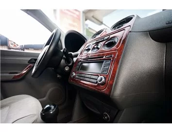 Volkswagen Caddy 01.04-08.09 Kit de garniture de tableau de bord intérieur 3D Dash Trim Dekor 16-Parts - 1