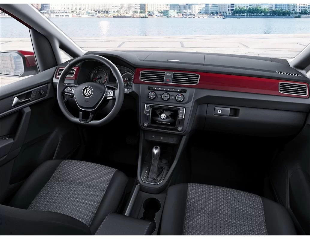 Volkswagen Caddy 09.2015 Kit de garniture de tableau de bord intérieur 3D Dash Trim Dekor 20-Parts - 1