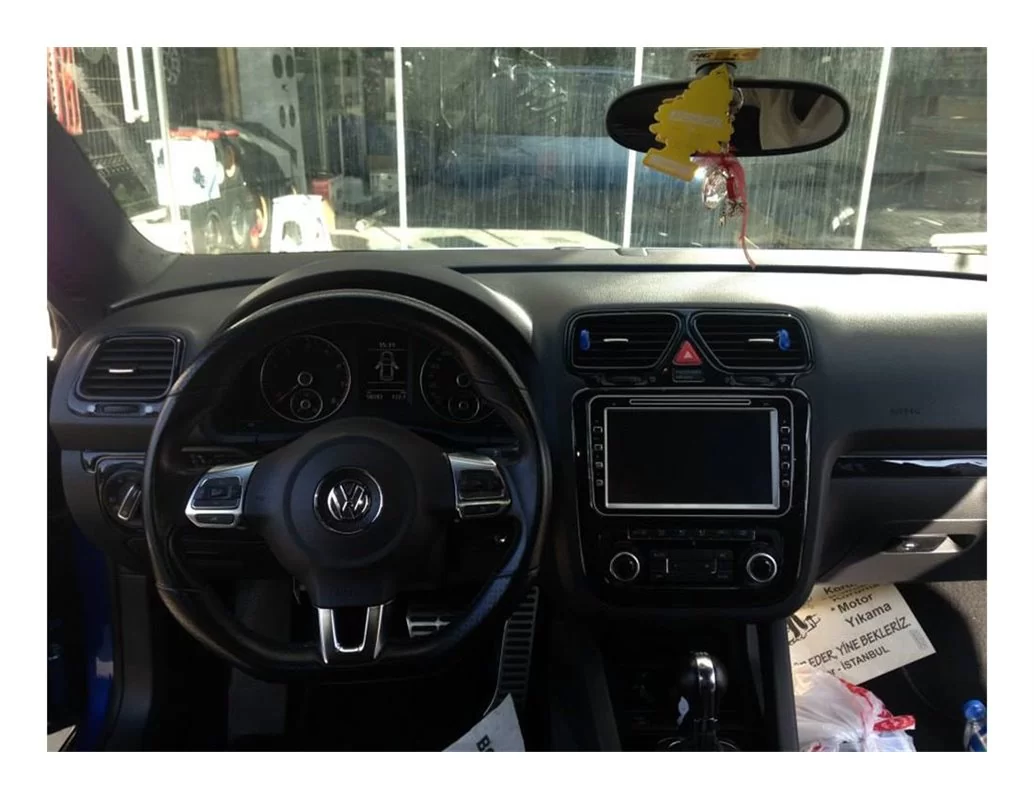 Volkswagen Scirocco 01.2013 Kit de garniture de tableau de bord intérieur 3D Dash Trim Dekor 16-Parts - 1