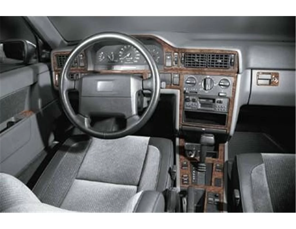 Volvo 850 09.93-02.97 Kit de garniture de tableau de bord intérieur 3D Dash Trim Dekor 21-Parts - 1