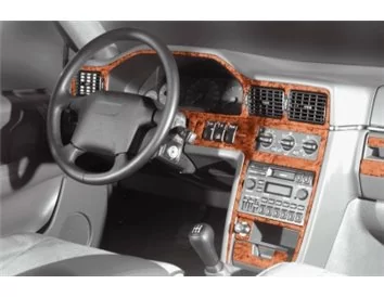 Volvo S 90-V 90 12.96-03.98 Kit de garniture de tableau de bord intérieur 3D Dash Trim Dekor 17-Parts - 1