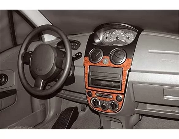 Chevrolet Matiz-Spark 02.2005 3D Interior Dashboard Trim Kit Dash Trim Dekor 3-Parts